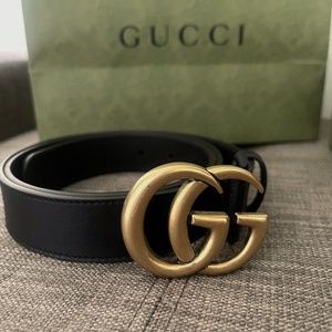 Gucci GG Marmont Leather Belt